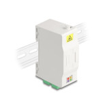 Adaptateur fibre rail Din 4xSC/APC Simplex Monom.