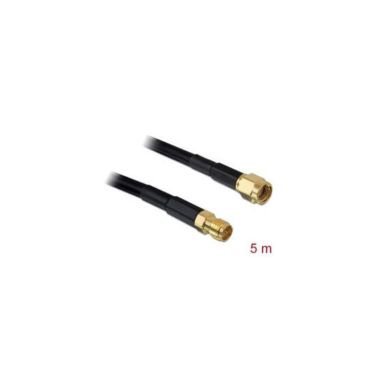 Câble antenne RP-SMA M RP-SMA F 5m low loss