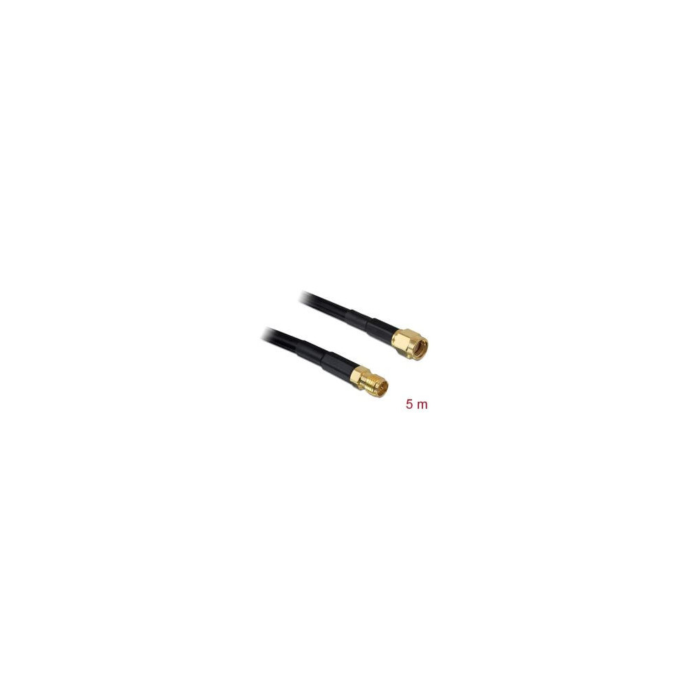 Câble antenne RP-SMA M RP-SMA F 5m low loss