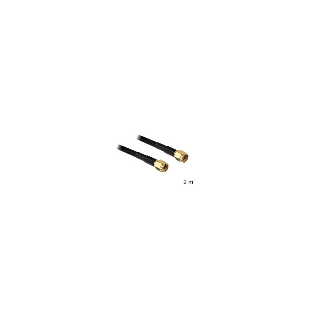 Câble antenne RP-SMA M RP-SMA M 2m LMR195 Lloss