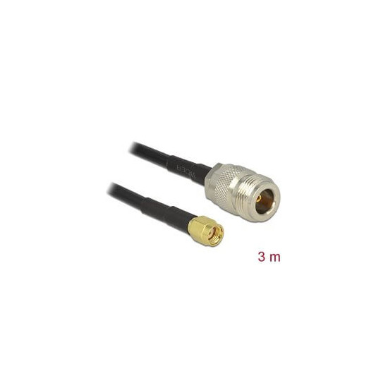 Câble antenne RP-SMA M N F 3m LMR195 low loss