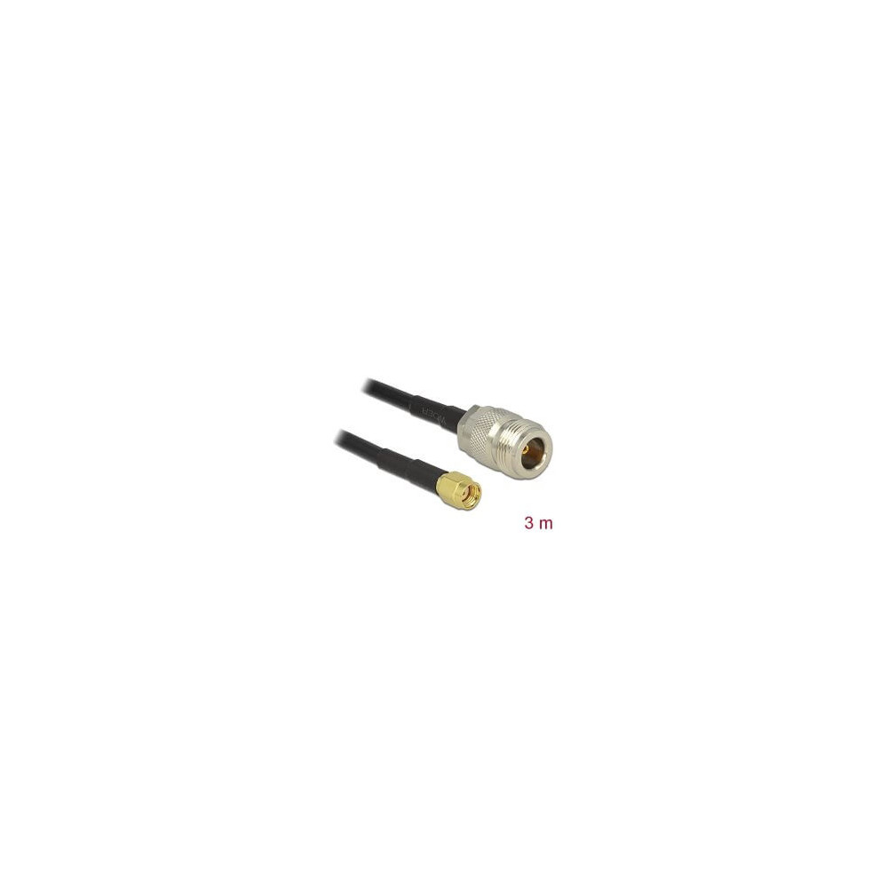 Câble antenne RP-SMA M N F 3m LMR195 low loss