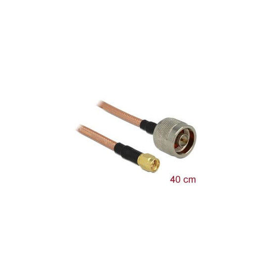 Câble antenne N M SMA M 0,4m RG-142 low loss