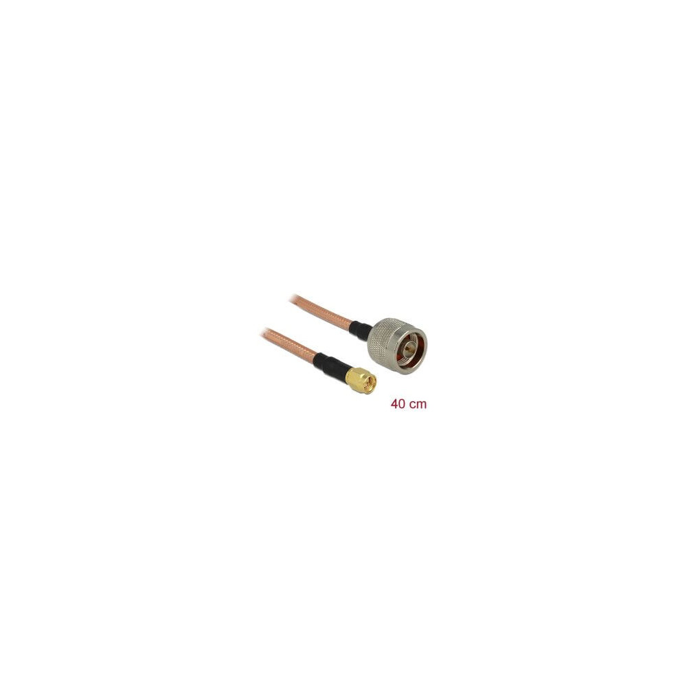 Câble antenne N M SMA M 0,4m RG-142 low loss