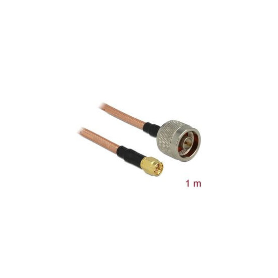 Câble antenne N M SMA M 1m RG-142 low loss