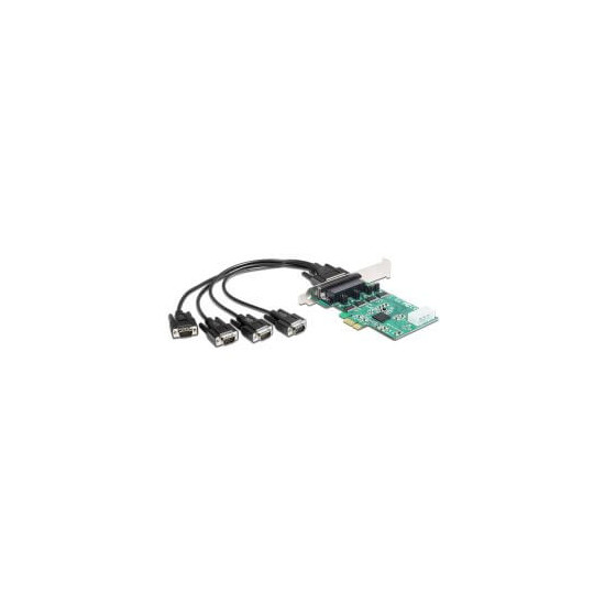 Carte PCI Express 4 RS232 High speed Alim POS