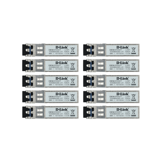 Mod. MiniGBIC SFP Giga Mono LC 10km (Pack de 10)