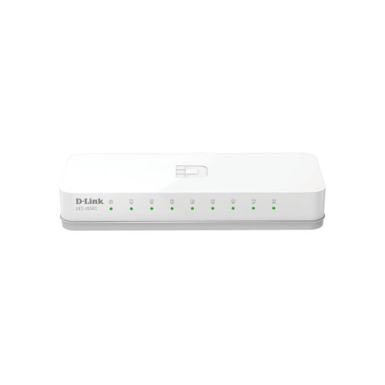 Switch 8 Ports 10/100 Mbps Boîtier en Plastique