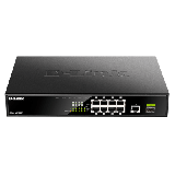 8 ports Giga PoEaf/at (125W) + 1 port Giga & 1 SFP