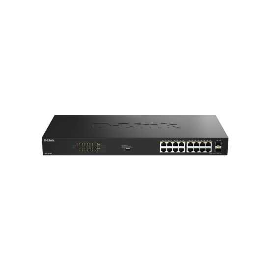 Switch non admin. 16 ports Giga PoE+(240W) + 2 SFP