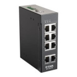 Switch Non-Managé Indus. 8 Ports 10/100, Rail-DIN