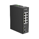 Switch Indus 8 Ports Giga + 2 SFP Format Rail DIN