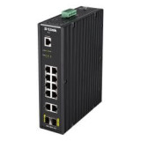 Switch L2 Indus. 10 Ports Giga + 2 SFP, Rail-DIN