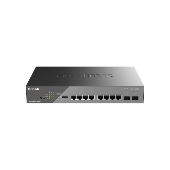 8 ports Giga PoEat dont 4 Longue Distance + 2 SFP