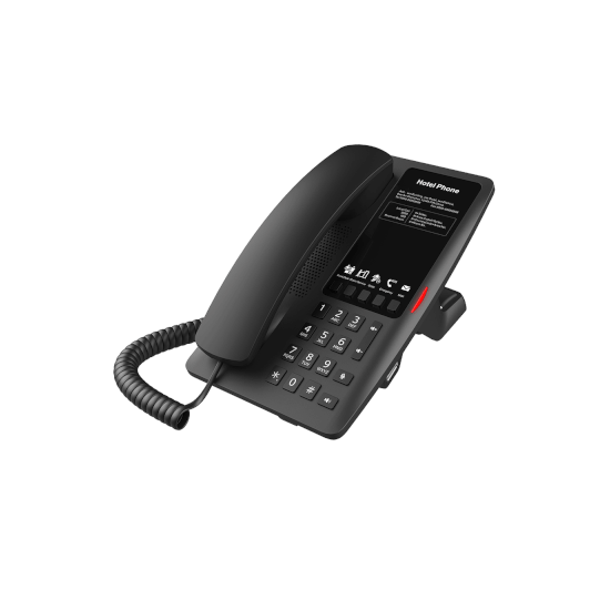 Téléphone SIP H4W-Hotel 2 comptes SIP noir