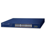 Switch Websmart 19" 24 ports Giga PoE +2 xSFP 260W