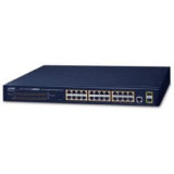 Switch 19" L2 24 ports Giga PoE at 300W 2xSFP
