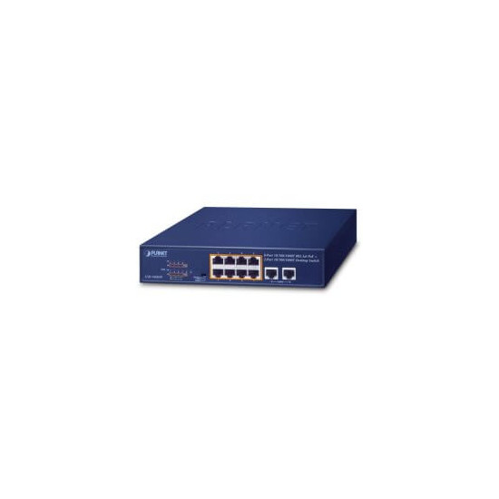 Switch 19" 8 ports Giga PoE at 120w + 2 ports Giga