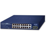 Switch 19" 16 ports Giga PoE at 185W 2xSFP