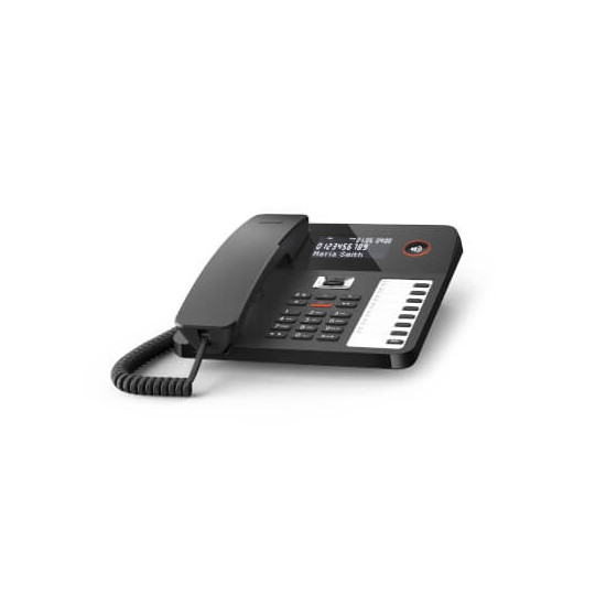 Desk 800A - Téléphone Filaire Noir avec Répondeur