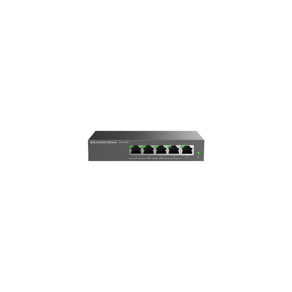 Switch 5 ports Giga dont 4 PoE af/at 60W