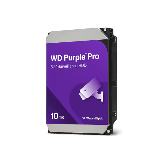 HDD WD Purple Pro Vidéo Surveillance 10Tb 256Mo