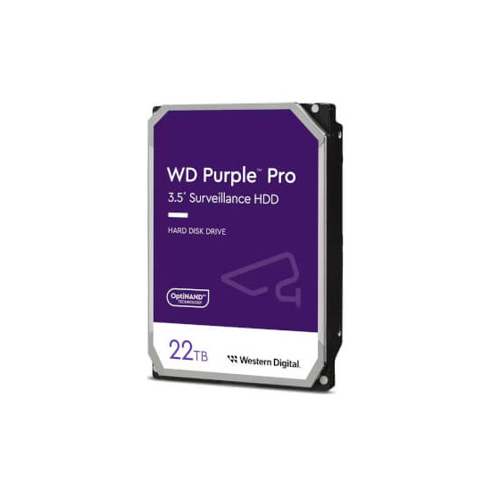 HDD WD Purple Pro Vidéo Surveillance 22Tb 512Mo