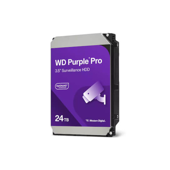 HDD WD Purple Pro Vidéo Surveillance 24Tb 512Mo