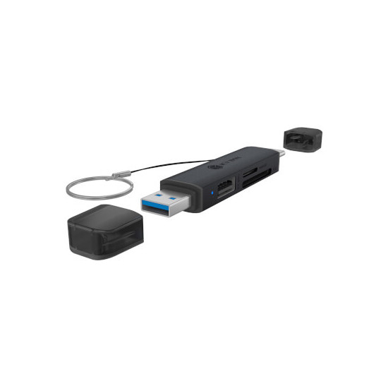 Lecteur de cartes USB A&C SD et MicroSD