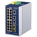 Switch Indus L2+ 16 ports Giga PoE at 240W 2xSFP