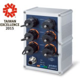 Switch Indus L2+ 4 ports Giga PoE at 144W IP67