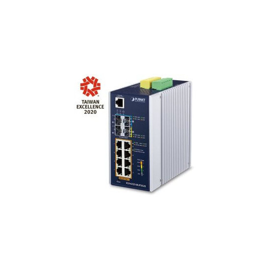 Switch Indus L3 8 x PoE at 360W 2xSFP2,5G/2xSFP+