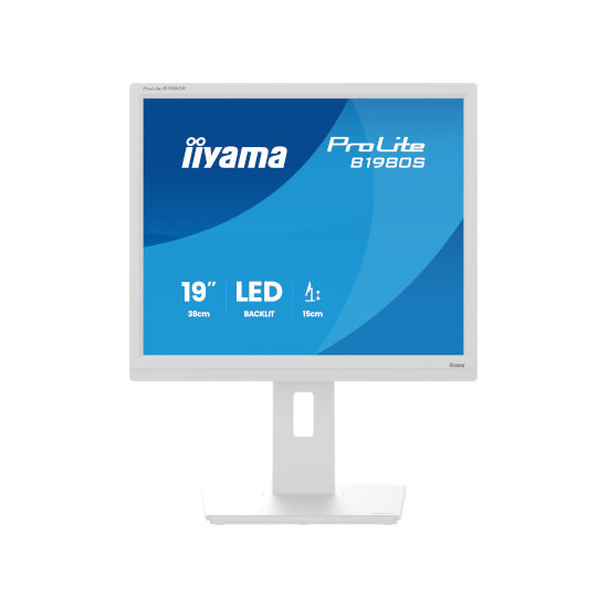 Moniteur 19" blanc 5:4 1280x1024 HDMI/DP pivot +HP