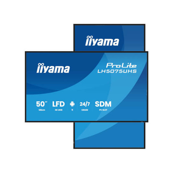 Moniteur 50'' VA 3840x2160 9,5ms Android HP USB