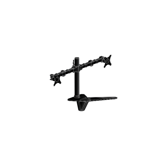 Support de bureau sur pied pour 2 écrans