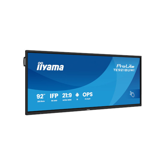 Moniteur 92" tactile interactif 5K UHD Android
