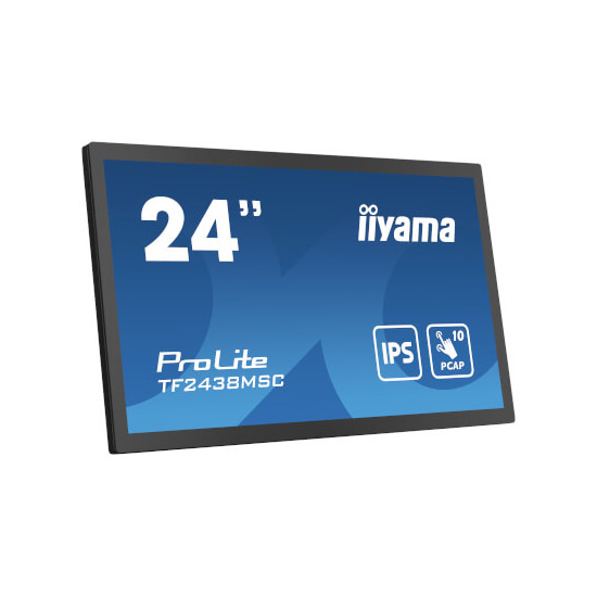 Moniteur tactile 24" PCAP full HD verre sans cadre