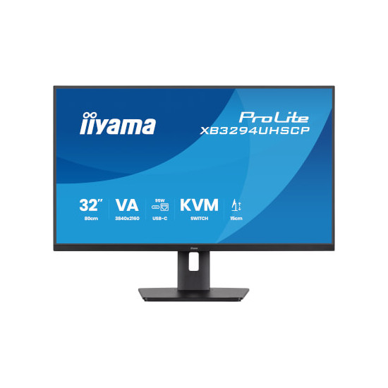 Moniteur 32'' VA 4K DP/HDMI/USB-C HP HUB-USB Pivot