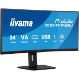 Ecran incurvé 34'' VA 3440x1440 à 120Hz 0,4ms