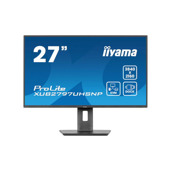 Moniteur 27" Ultra mince IPS 3840x2160 Dock USB