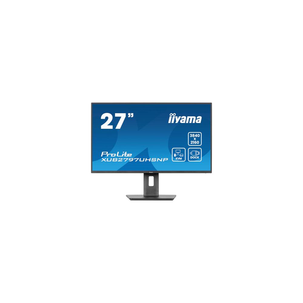 Moniteur 27" Ultra mince IPS 3840x2160 Dock USB