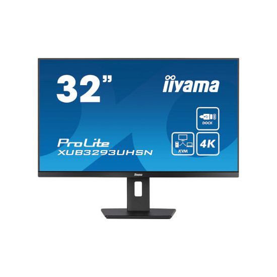 Moniteur 32" IPS Ultra mince 3840x2160 Dock USB