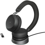 Casque Evolve2 75 USB-A + socle de charge MS noir