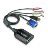 Module serveur double RJ45 KVM VGA USB AUDIO