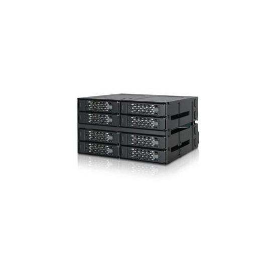 Backplane 8 baies SSD/HDD 2,5” Sata/SAS 2x 5.25”