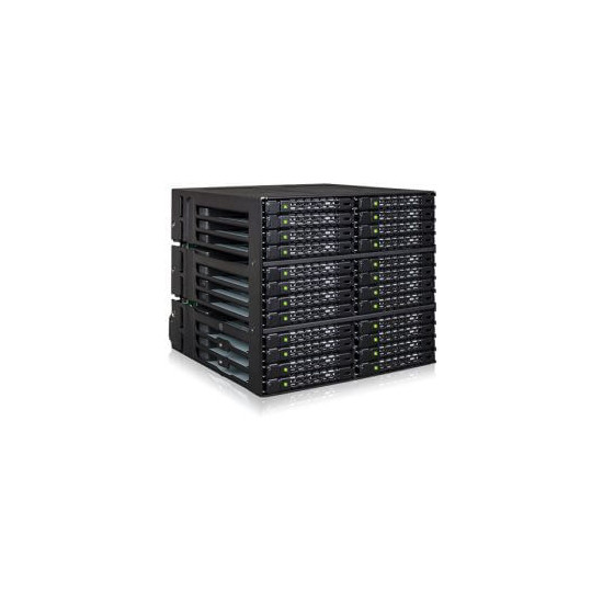Backplane cage 24 baies 2,5" SAS/SATA SSD 3x 5,25