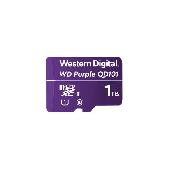 Carte Micro SDXC WD Purple 1 To -40/+85°C