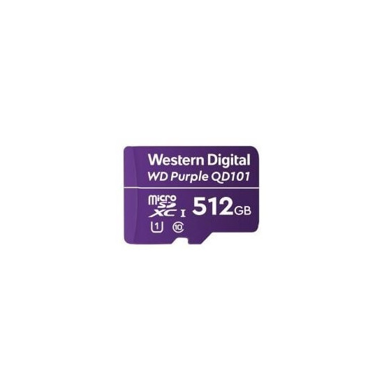 Carte Micro SDXC WD Purple 512GB -40/+85°C
