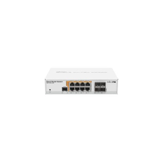 Commutateur réseau - MIKROTIK - CRS112-8P-4S-IN - 8 ports RJ-45 - 4 modules SFP - PoE