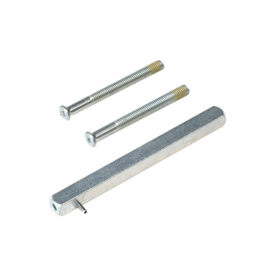 Poignée Fortis Broche avec jeu de vis 8mm, 84 92mm